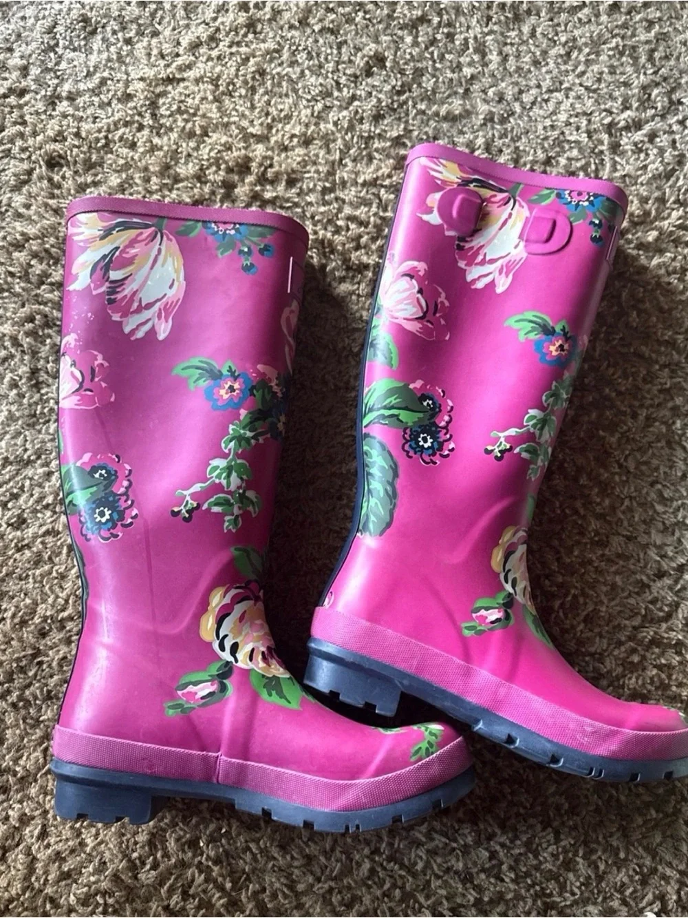 Joules Floral Rain Boots